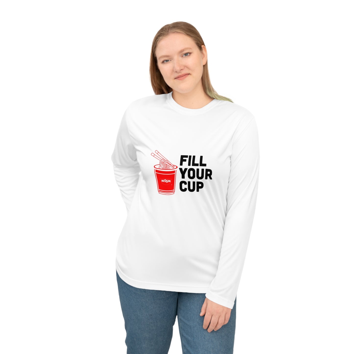 Unisex Performance Long Sleeve Shirt - Fill Your Cup