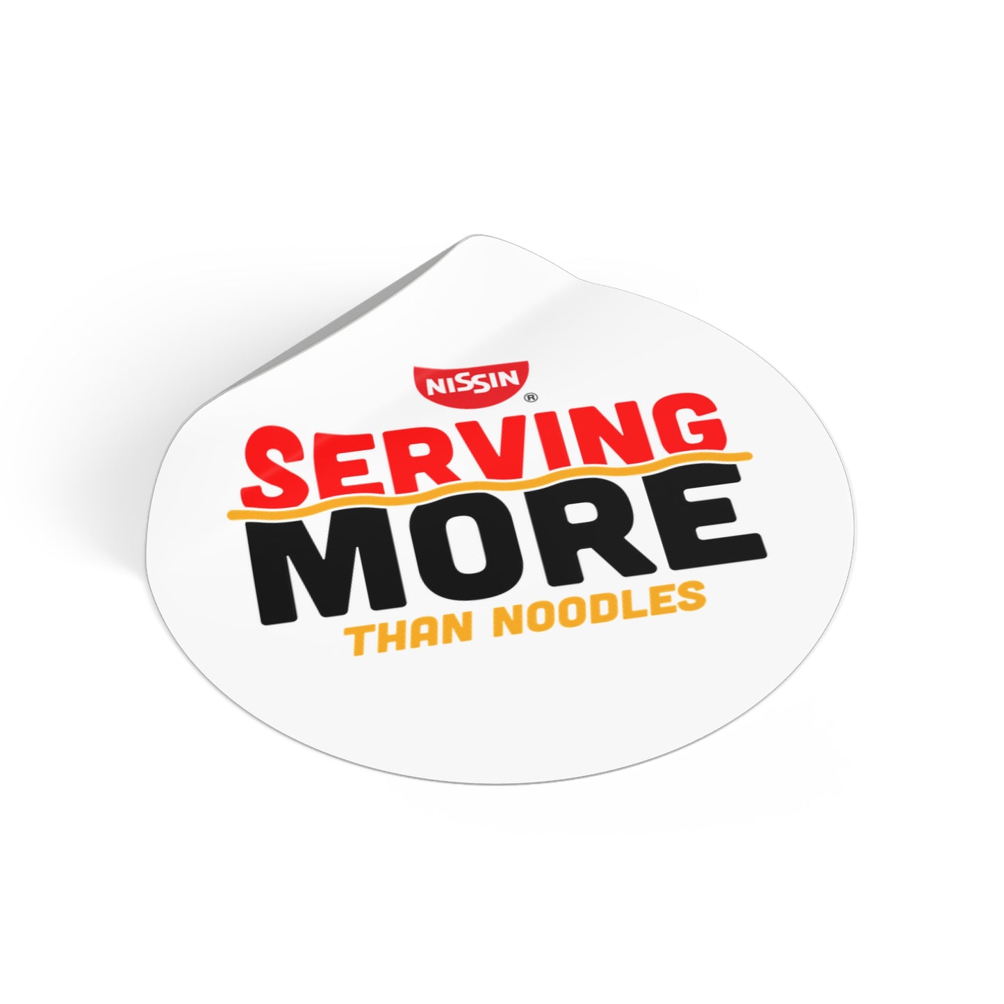 Round Vinyl Stickers - Serving More