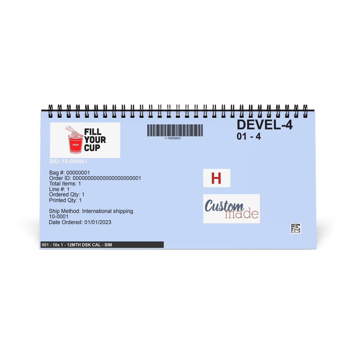 Desktop Calendar (2025 grid) - Fill Your Cup