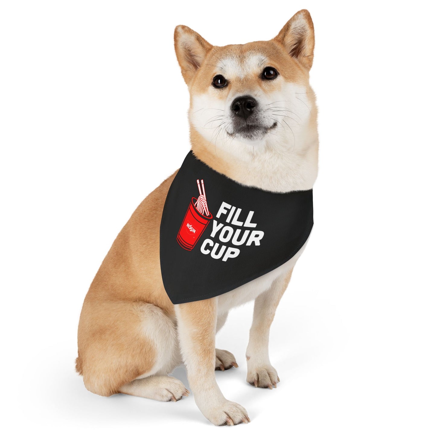 Pet Bandana Collar - Fill Your Cup