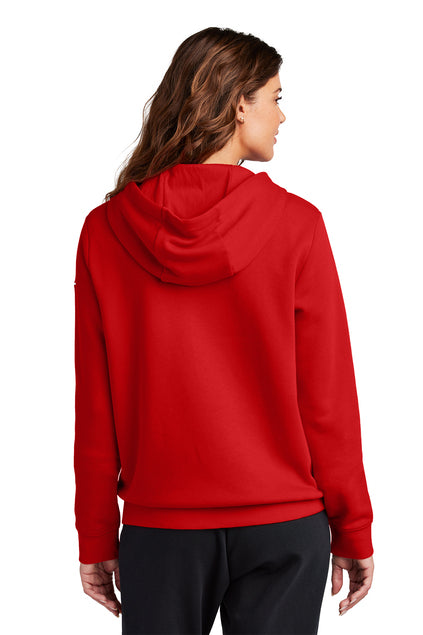 Nike Women's Club Fleece Sleeve Swoosh Full-Zip Hoodie - Carb Loading