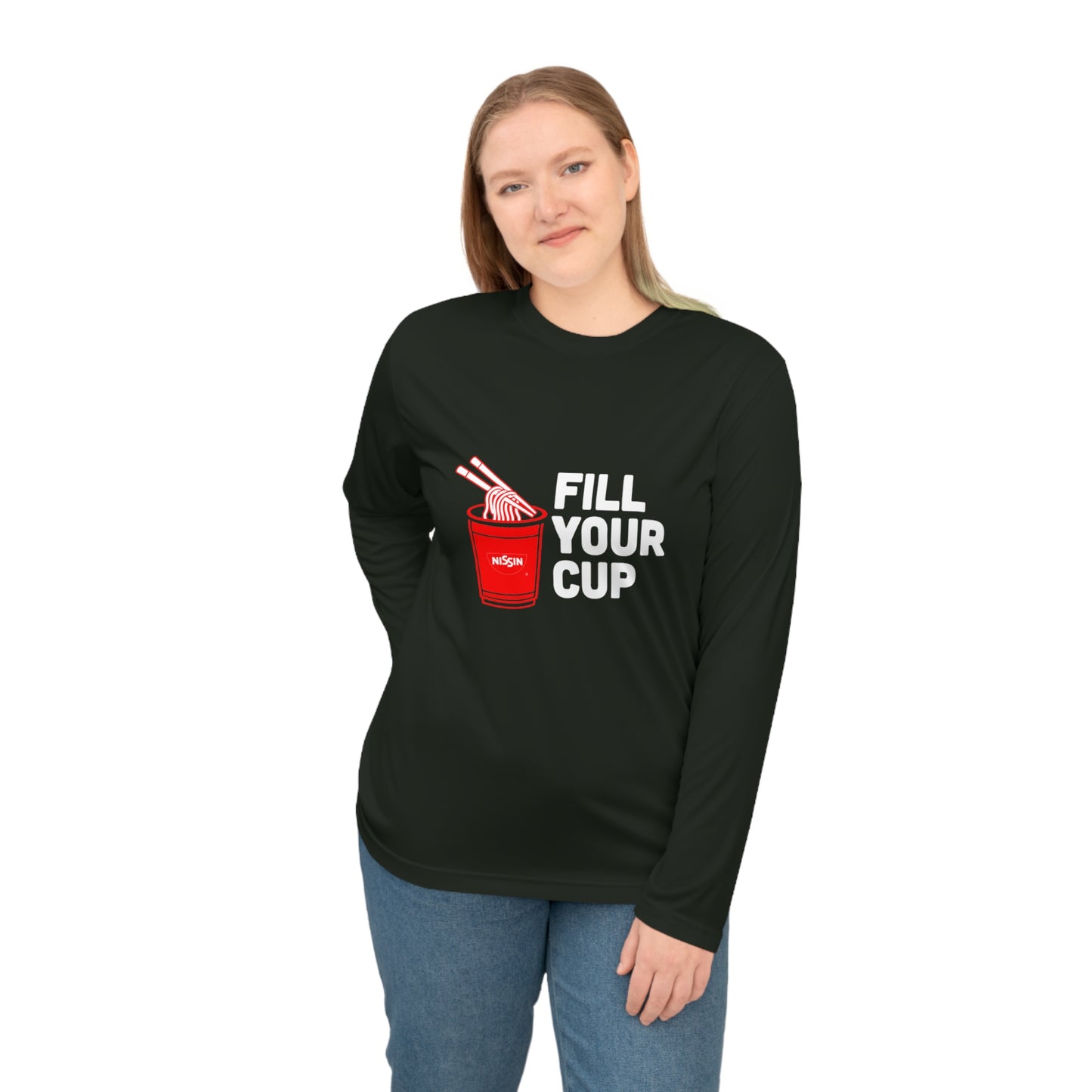 Unisex Performance Long Sleeve Shirt - Fill Your Cup
