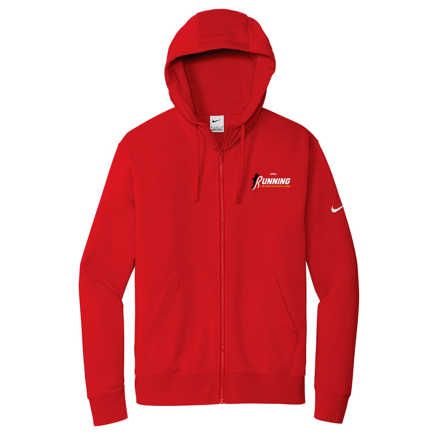 Nike Club Fleece Sleeve Swoosh Full-Zip Hoodie - Carb Loading