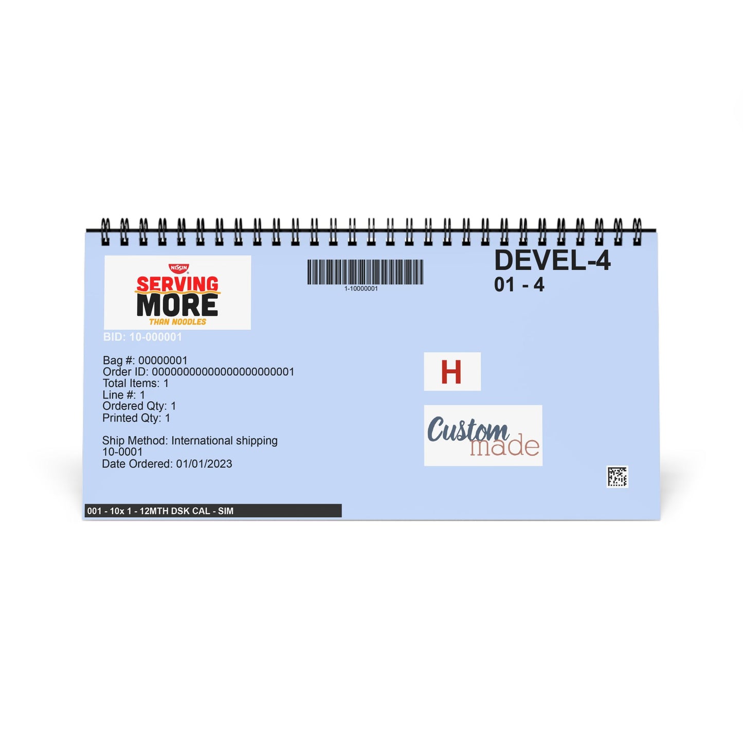 Desktop Calendar (2025 grid) - Serving More
