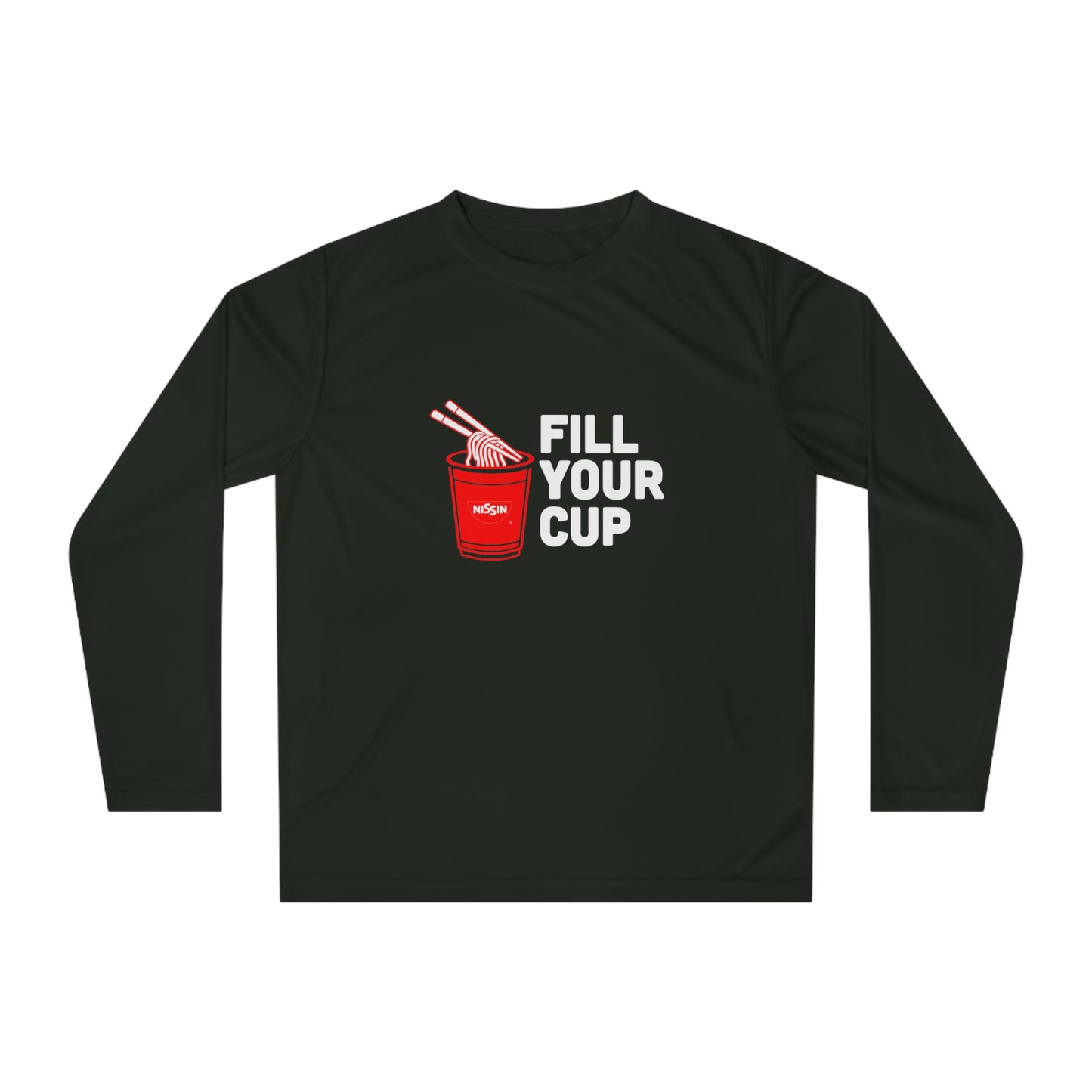 Unisex Performance Long Sleeve Shirt - Fill Your Cup