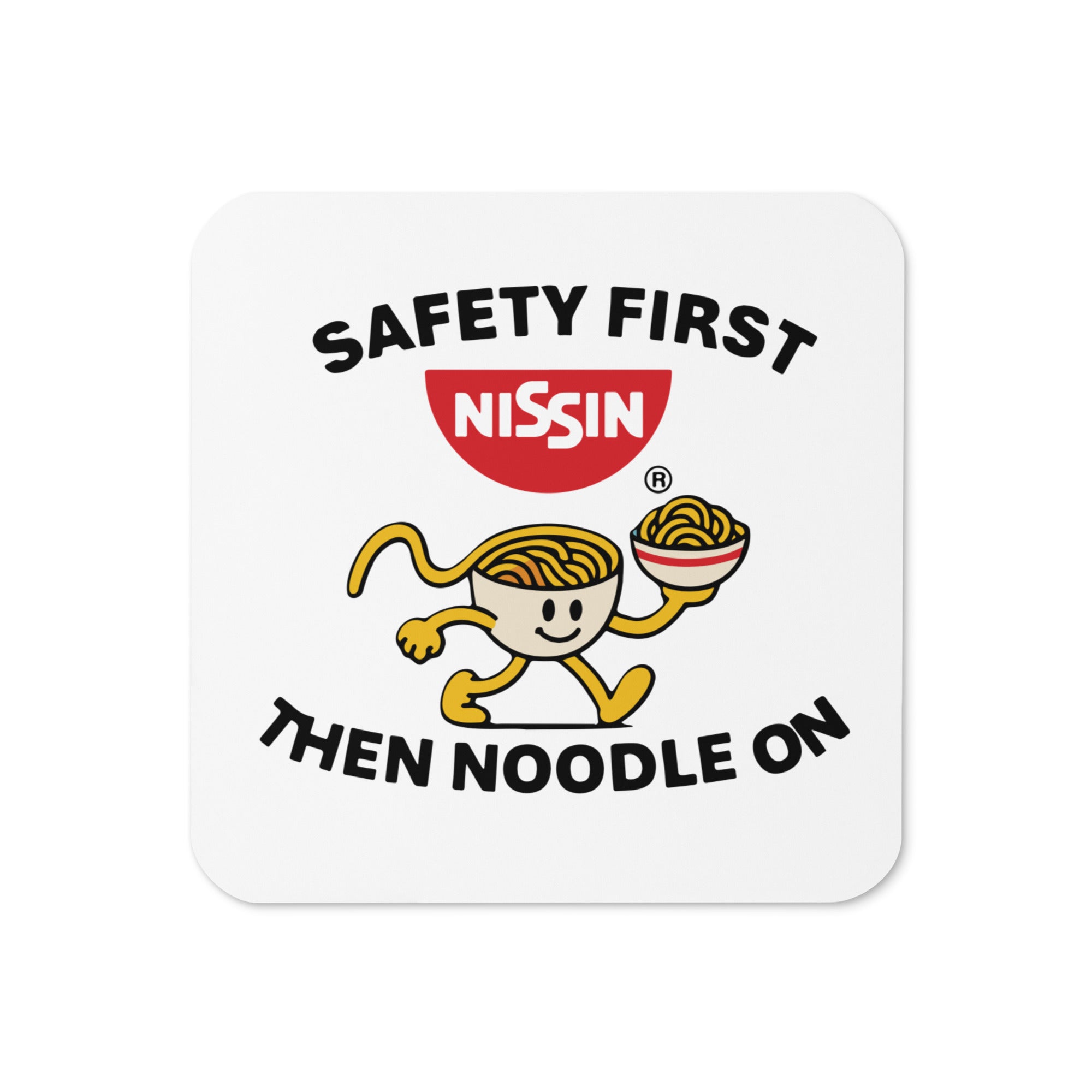 Cork-back Coaster - Safety – Nissin Foods Swag Store